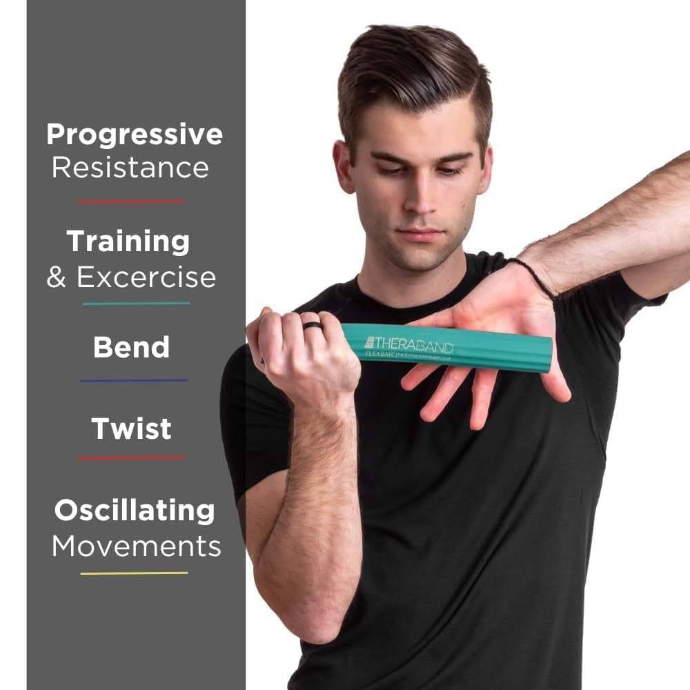 Flexbar Resistance Bar for Improving Grip Strength, Tennis Elbow, Golfers Elbow, Tendonitis