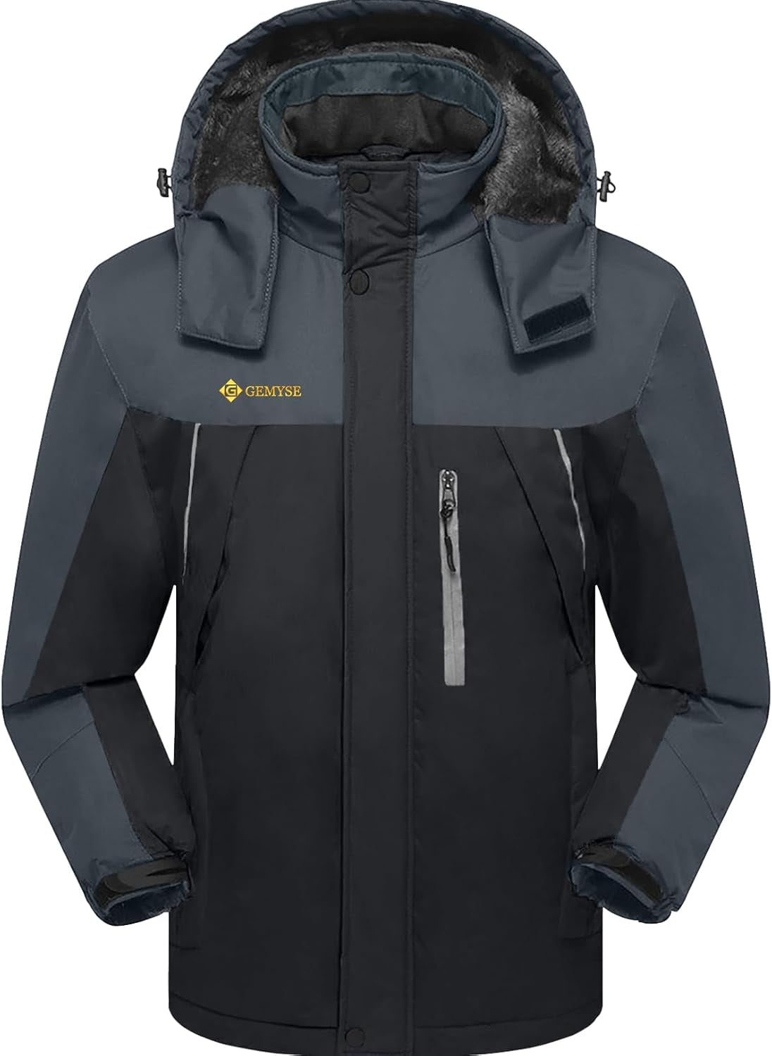 Men'S Mountain Waterproof Ski Snow Jacket Winter Windproof Rain Jacket