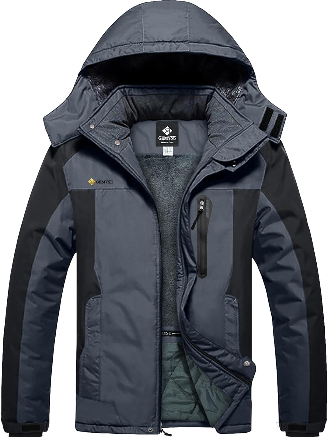 Men'S Mountain Waterproof Ski Snow Jacket Winter Windproof Rain Jacket