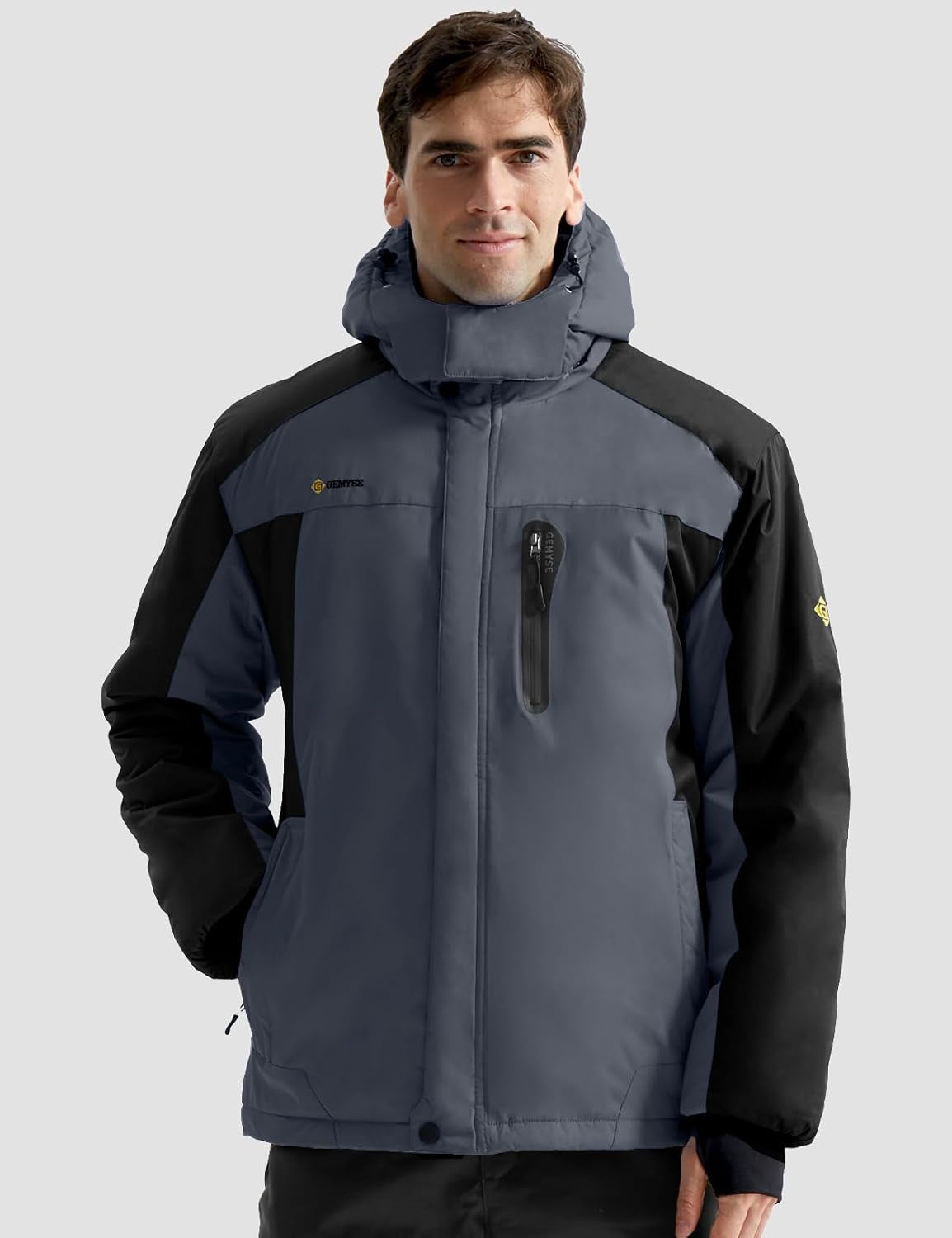 Men'S Mountain Waterproof Ski Snow Jacket Winter Windproof Rain Jacket